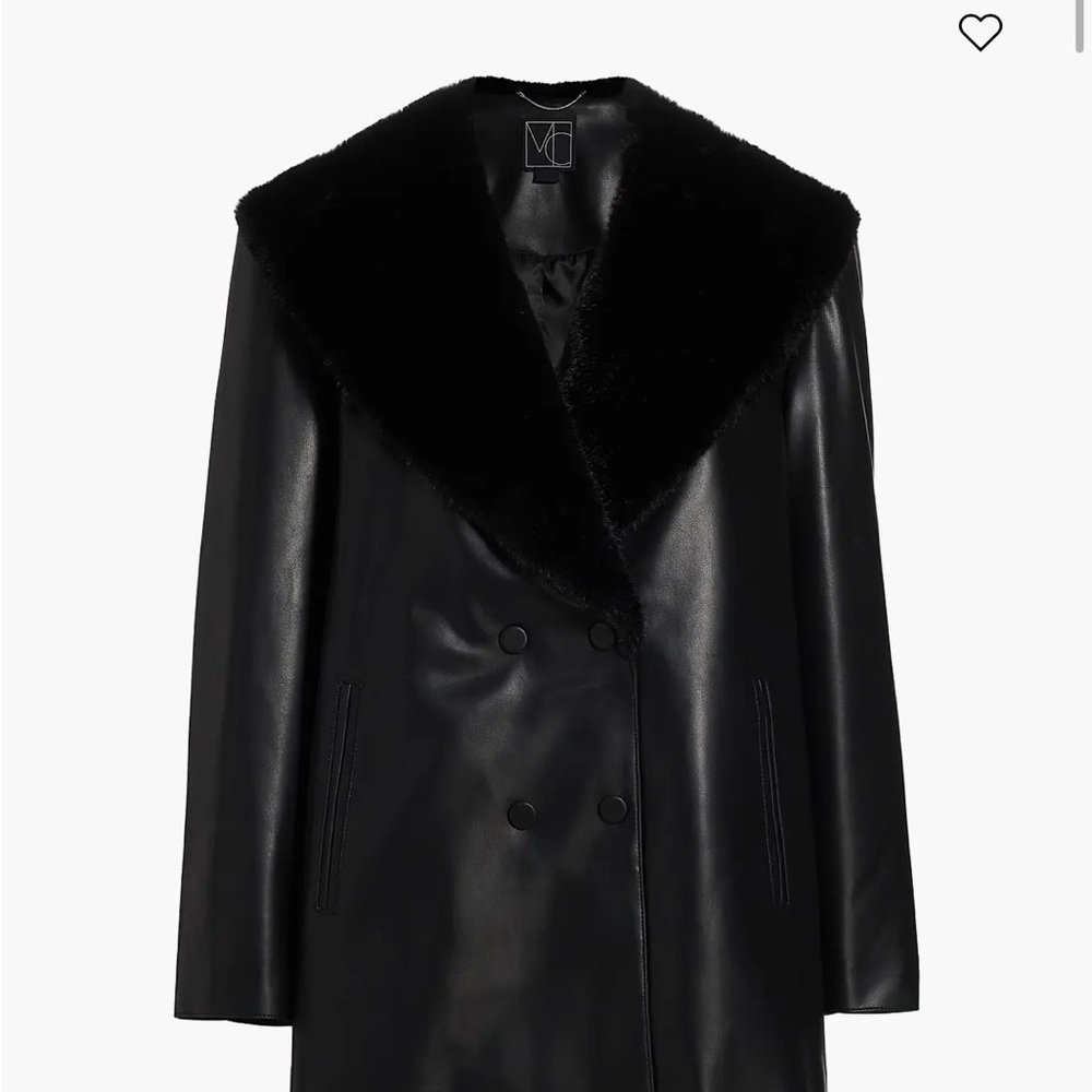 Sleek Black Leather Women's Jacket